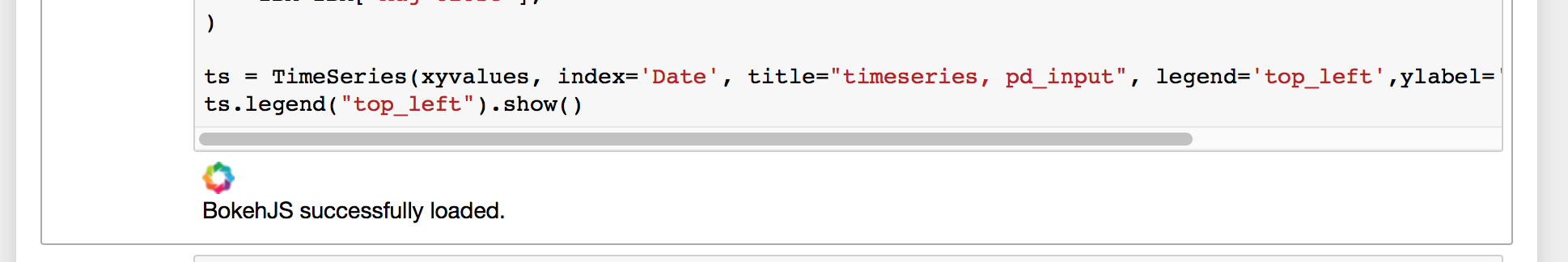 time series loaded Bo library